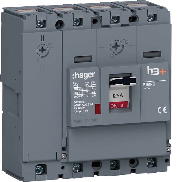 HAGER - HAGHCS126AC INT MAN SEZ H3+ P160 4P 125A