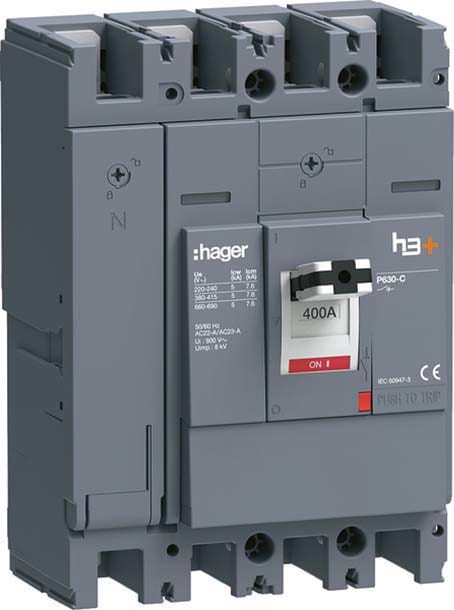 HAGER - HAGHCW401AR INT MAN SEZ H3+ P630 4P 400A