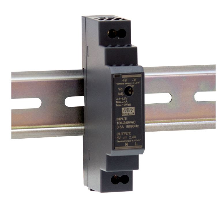DIGIMAX SRL - DIXHDR-15-5 ALIMENTATORE DIN RAIL SLIM 5V 2.4A 15W