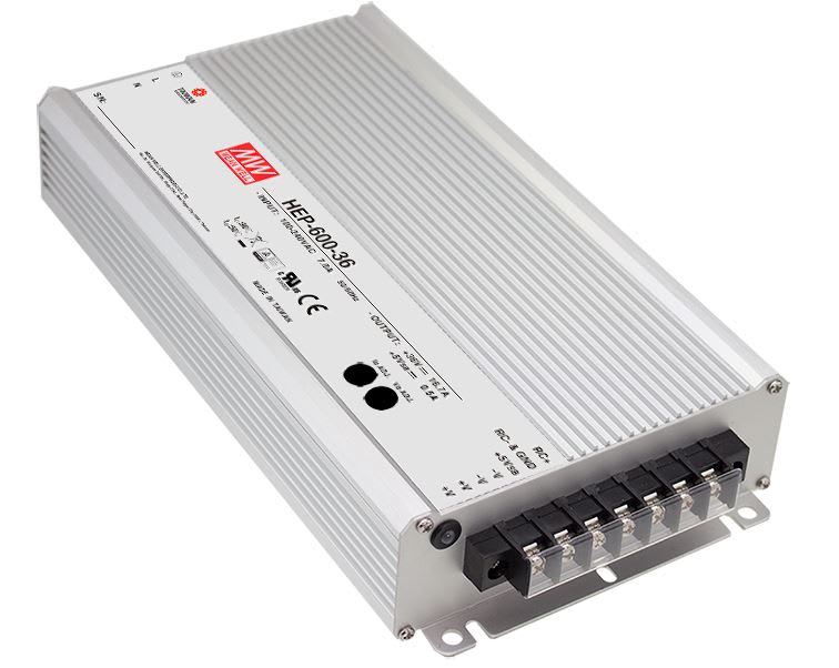 DIGIMAX SRL - DIXHEP-600-12 ALIMENTATORE FANLESS INDUSTRIALE 12V 600