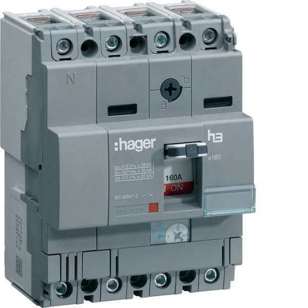 HAGER - HAGHHA161H Leistungsch. h3 x160 TM 4x160A 25kA