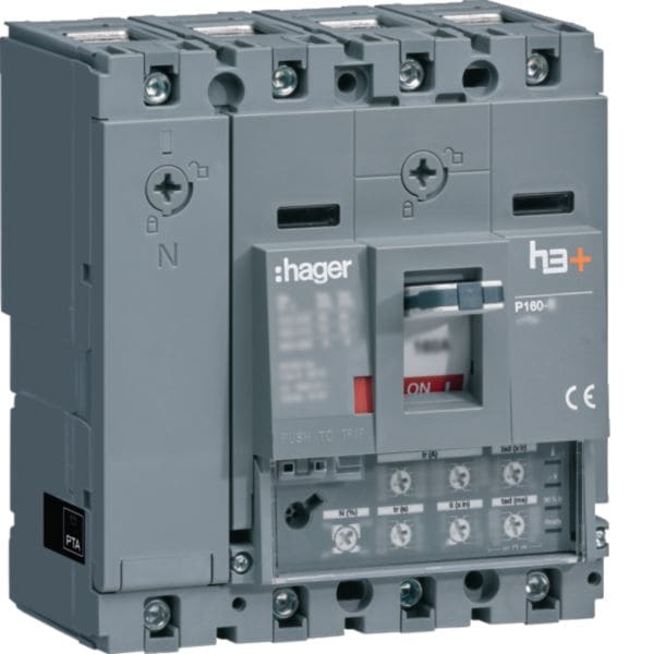 HAGER - HAGHHS041JC INT AUT H3+ P160 LSI 4P 40A 25KA N REG