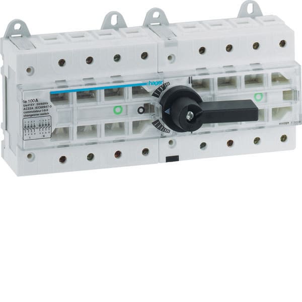 HAGER - HAGHI405R COMMUT. DI MANOVRA ROT. MOD. 4P 100A 12M