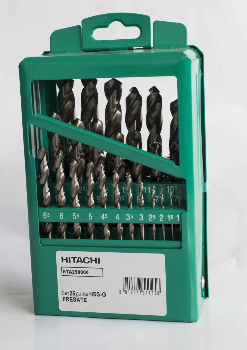 HIKOKI POWER TOOLS - HIA780467 KIT 25 PUNTE IN HSS-G COD.CIL.