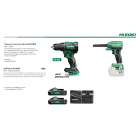 HIKOKI POWER TOOLS - HIAKC18DERA1 KIT TRAPANO AVV. C/PERCUSS DV18DE+RA18DA