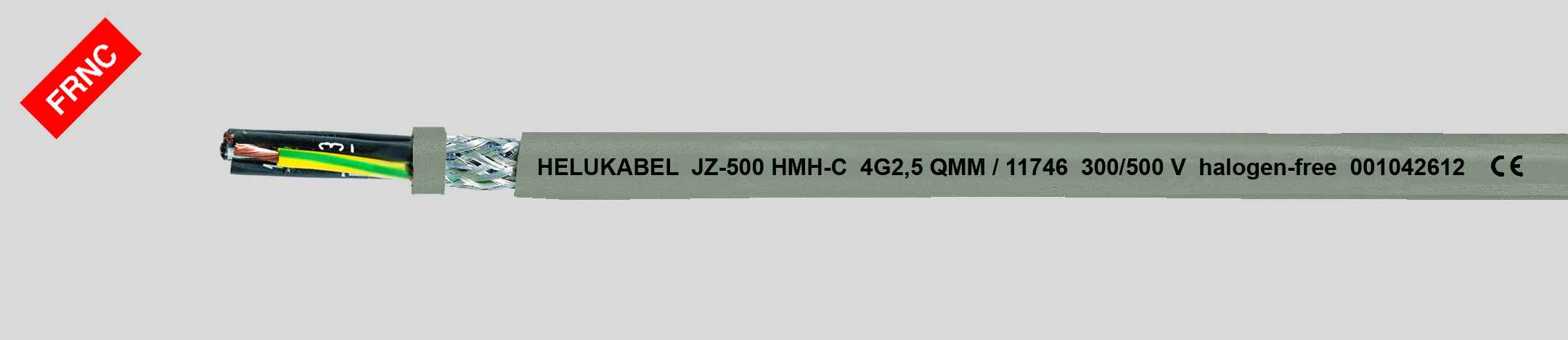 HELUKABEL ITALIA SRL - HLK11700 OZ-500 HMH-C 2X1 QMM GREY