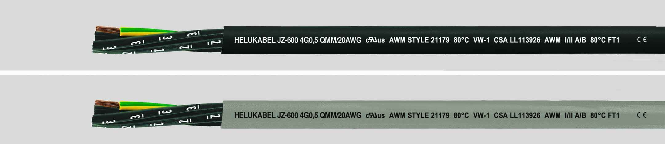 HELUKABEL ITALIA SRL - HLK11823 OZ-600 UL/CSA 20.75 QMM (19 AWG) BLA