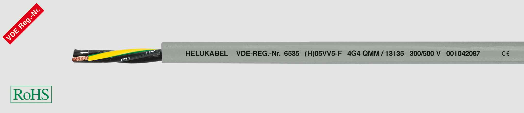 HELUKABEL ITALIA SRL - HLK13135 (H)05VV5-F ((N)YSLYO-JZ) 4G4 QMM GRE