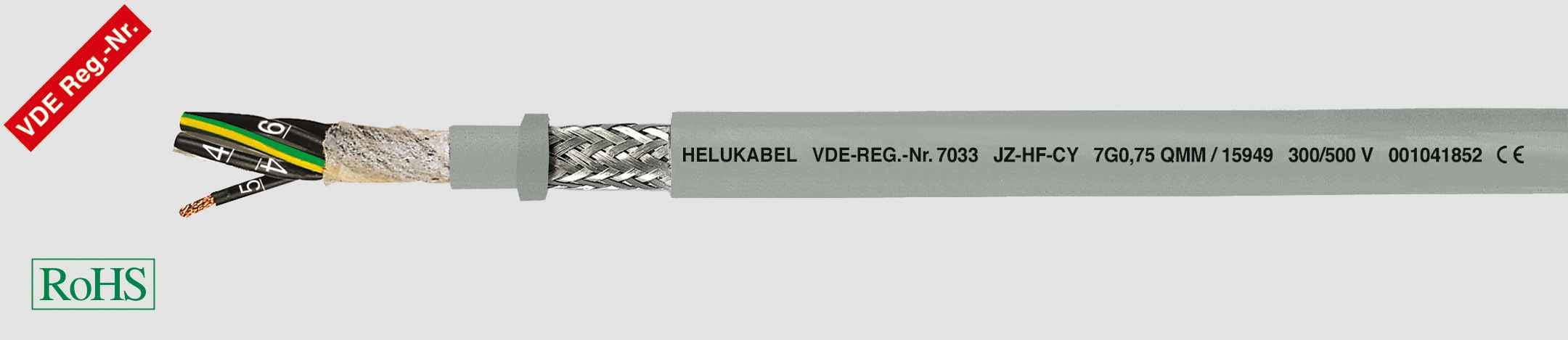 HELUKABEL ITALIA SRL - HLK15947 JZ-HF-CY 4G0.75 QMM GREY