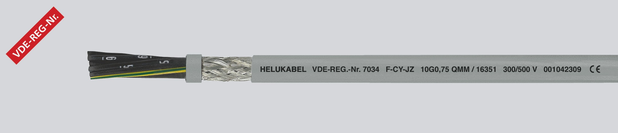 HELUKABEL ITALIA SRL - HLK16395 F-CY-JZ 4G1.5 QMM GREY