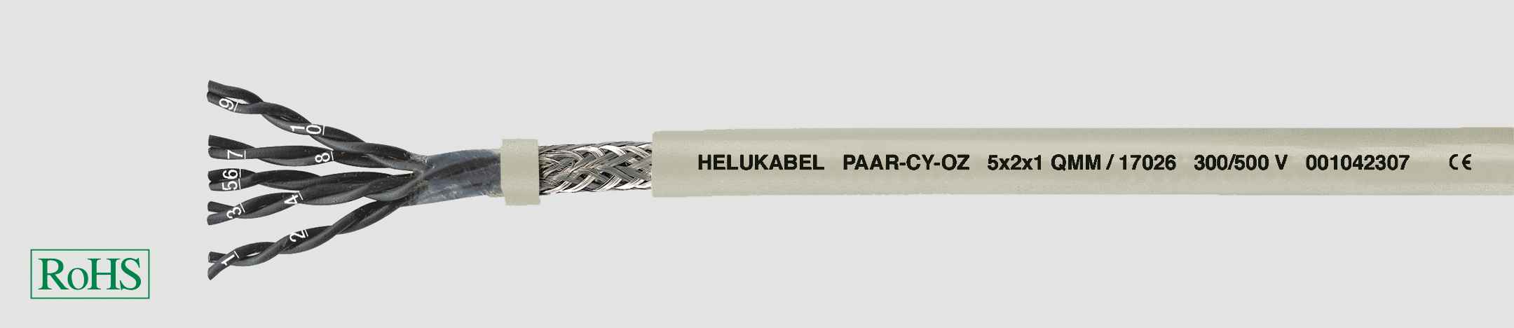HELUKABEL ITALIA SRL - HLK17034 PAAR-CY-OZ 2X2X1.5 QMM GREY