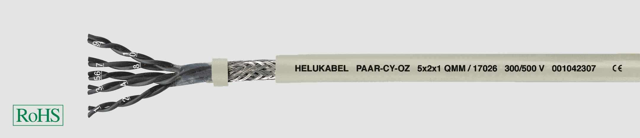 HELUKABEL ITALIA SRL - HLK17038M PAAR-CY-OZ 6X2X1.5 QMM GREY