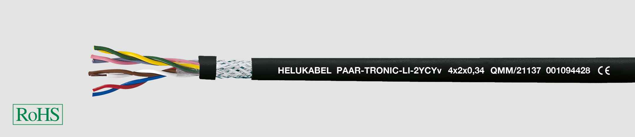 HELUKABEL ITALIA SRL - HLK21146 PAAR-TRONIC-LI-2YCYV 2X2X1 QMM BLACK