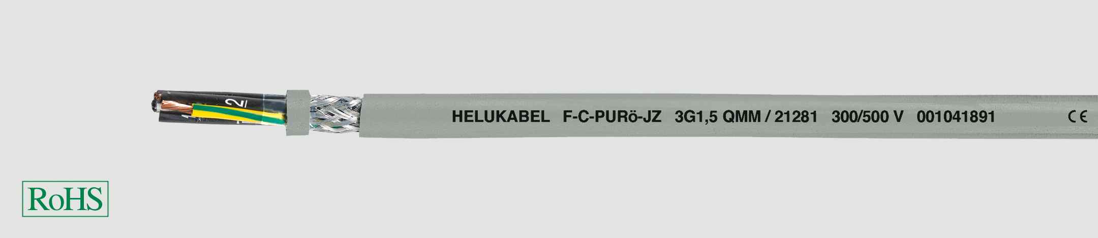 HELUKABEL ITALIA SRL - HLK21280 F-C-PURO-OZ GREY 2X1.5 QMM GREY