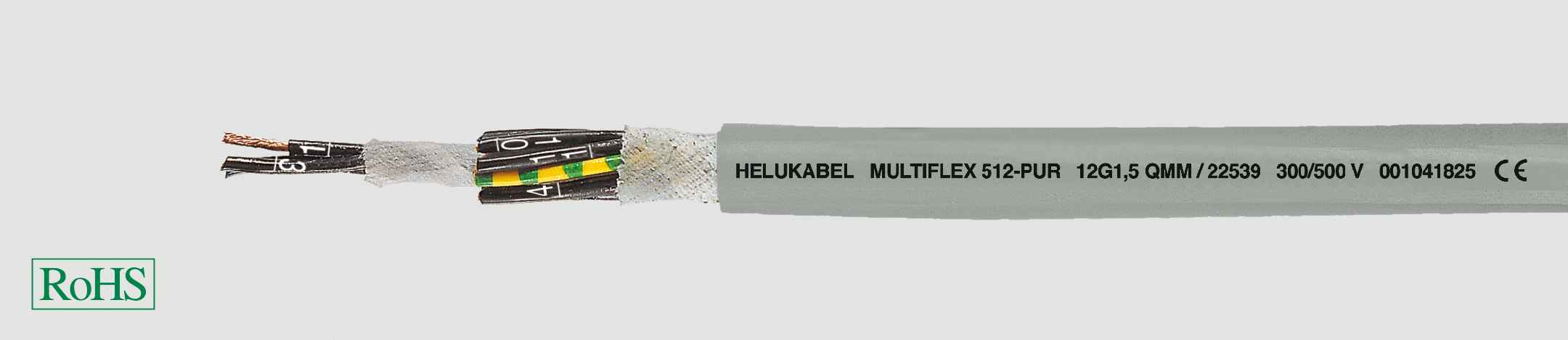 HELUKABEL ITALIA SRL - HLK22539 MULTIFLEX 512 -PUR 12G1,5 QMM GREY