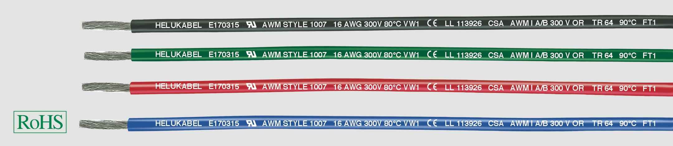 HELUKABEL ITALIA SRL - HLK62001 UL-CSA 300V.SW AWG 24