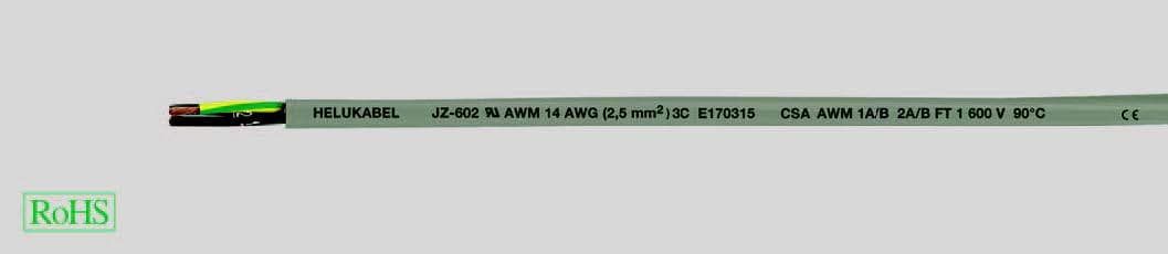 HELUKABEL ITALIA SRL - HLK83070 OZ-602 2X1.5 QMM (16 AWG) GREY