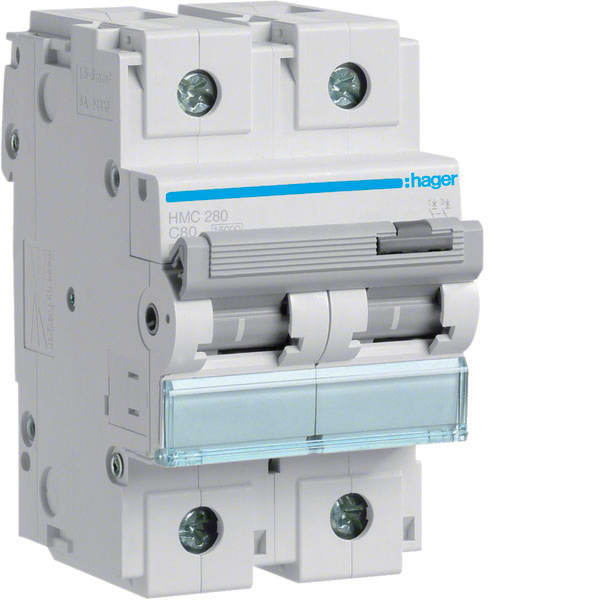 HAGER - HAGHMC280 LS-Schalter 2 polig 15kA C-80A 3M