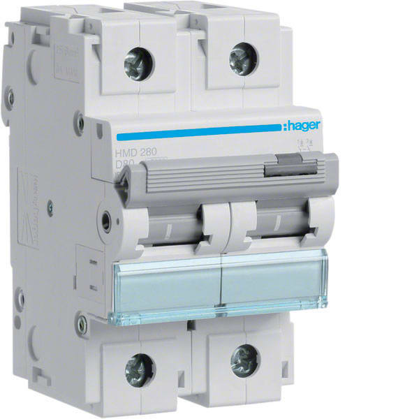 HAGER - HAGHMD280 LS-Schalter 2 polig 15kA D-80A 3M
