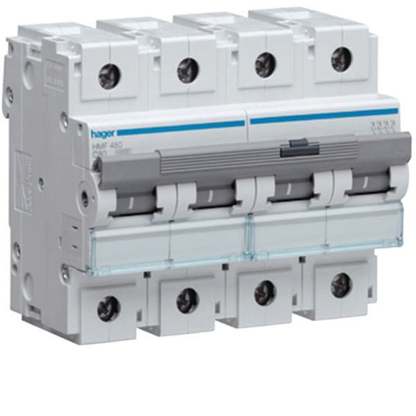 HAGER - HAGHMF480 INTERRUTTORE AUTOMATICO 4P 80A10 KA C 6M