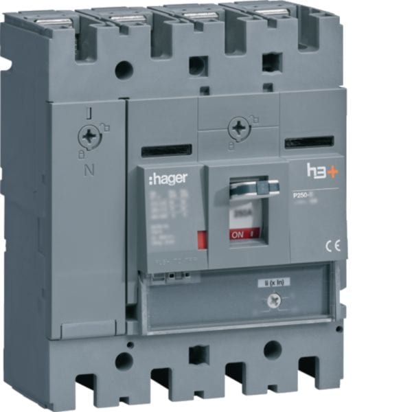 HAGER - HAGHMT251BR INT AUT H3+ P250 MAG 4P 250A 50KA