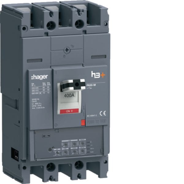 HAGER - HAGHMW400LR INT AUT H3+ P630 LSIG 3P 400A 50KA