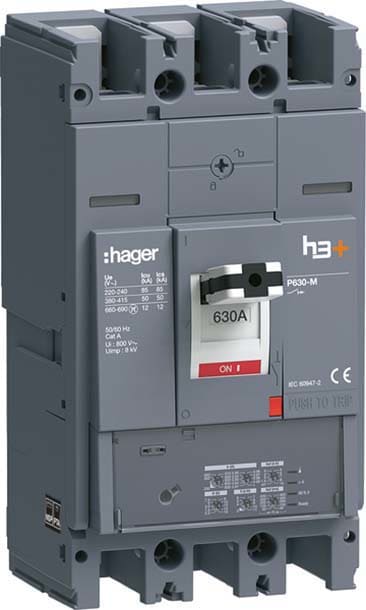 HAGER - HAGHMW630JR INT AUT H3+ P630 LSI 3P 630A 50KA