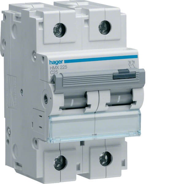 HAGER - HAGHMX225 INTERR.AUTOM 50KA 25A 2P C 3M
