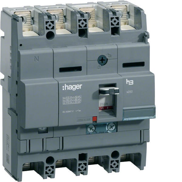 HAGER - HAGHNB101H Leistungsschalter x250 4P 40kA 100A TM