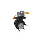 NOVALUX SPA - NOX112404.02 HONEY IN: SPOT INCASSO 1XGU10 NERO
