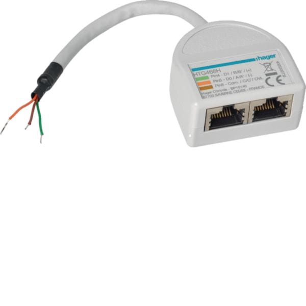 HAGER - HAGHTG468H DERIVATORE MODBUS 2 X RJ45 - 1 X CAVO