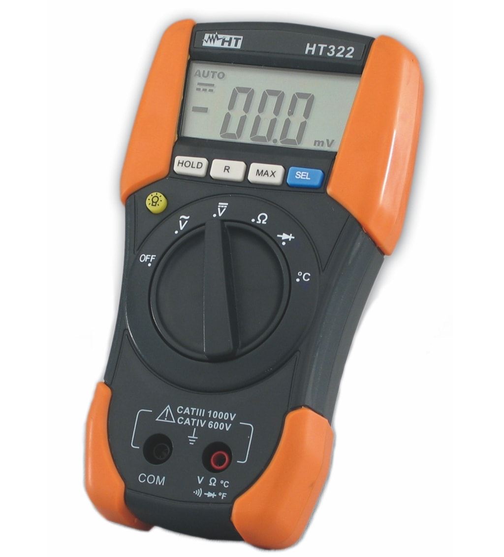 HT ITALIA SRL - HTIHR000322 HT322 MULTIMETRO DIGITALE CON TEMPERATUR