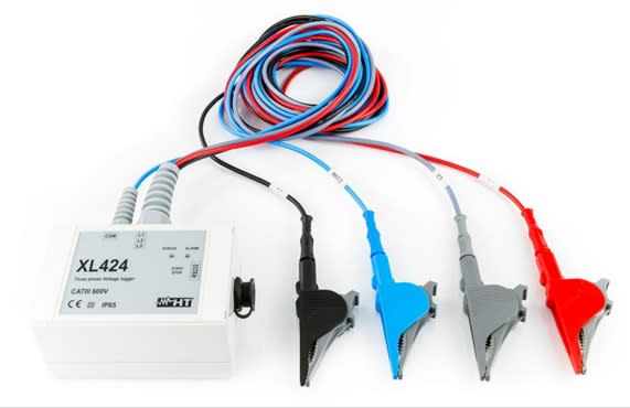 HT ITALIA SRL - HTIHV000424 XL424 DATALOGGER DI TENSIONE TRIFASE