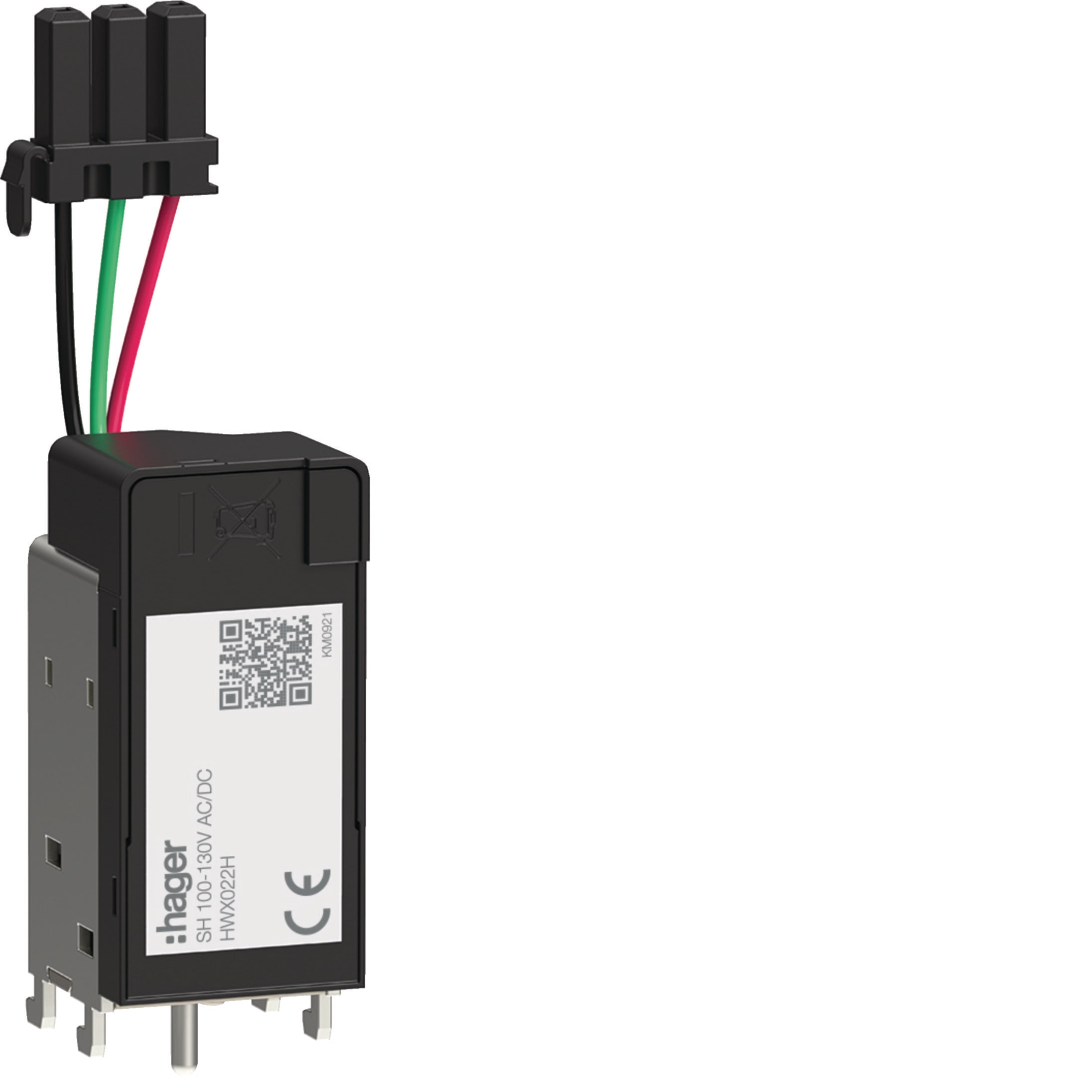 HAGER - HAGHWX022HSA BOB APERTURA 100-130V AC/DC PW1600, HW+