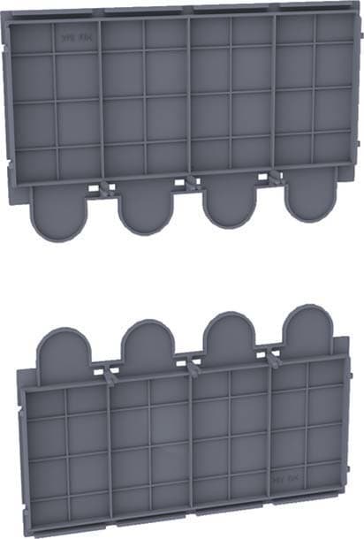 HAGER - HAGHYW051H SET 2 SETTI ISOLANTI RETRO CALOT HYW022H