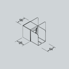 IDEALLUX - IDXAGL20-L ALGEBRA SYSTEM GIUNTO ANGOLARE 90