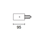 IGUZZINI ILLUMINAZI - IGZ3.MXY3.001.0 TESTATA ALIM.C/CONT.TERRA DESTRO X BINAR