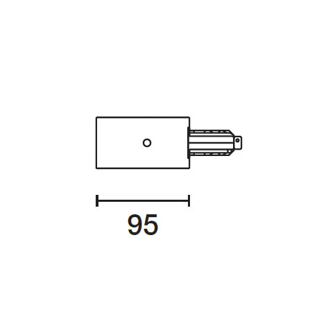 IGUZZINI ILLUMINAZI - IGZ3.MY30.004.0 TESTATA ALIM.C/CONT.TERRA DESTRO X BINAR