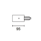 IGUZZINI ILLUMINAZI - IGZ3.MY31.001.0 TESTATA ALIM.C/CONT.TERRA SINISTRO X BIN