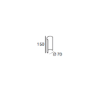 LINEA LIGHT (ILED) - ILD58675 PILOS SCHERMO LUCE 180 HID GRIGIO