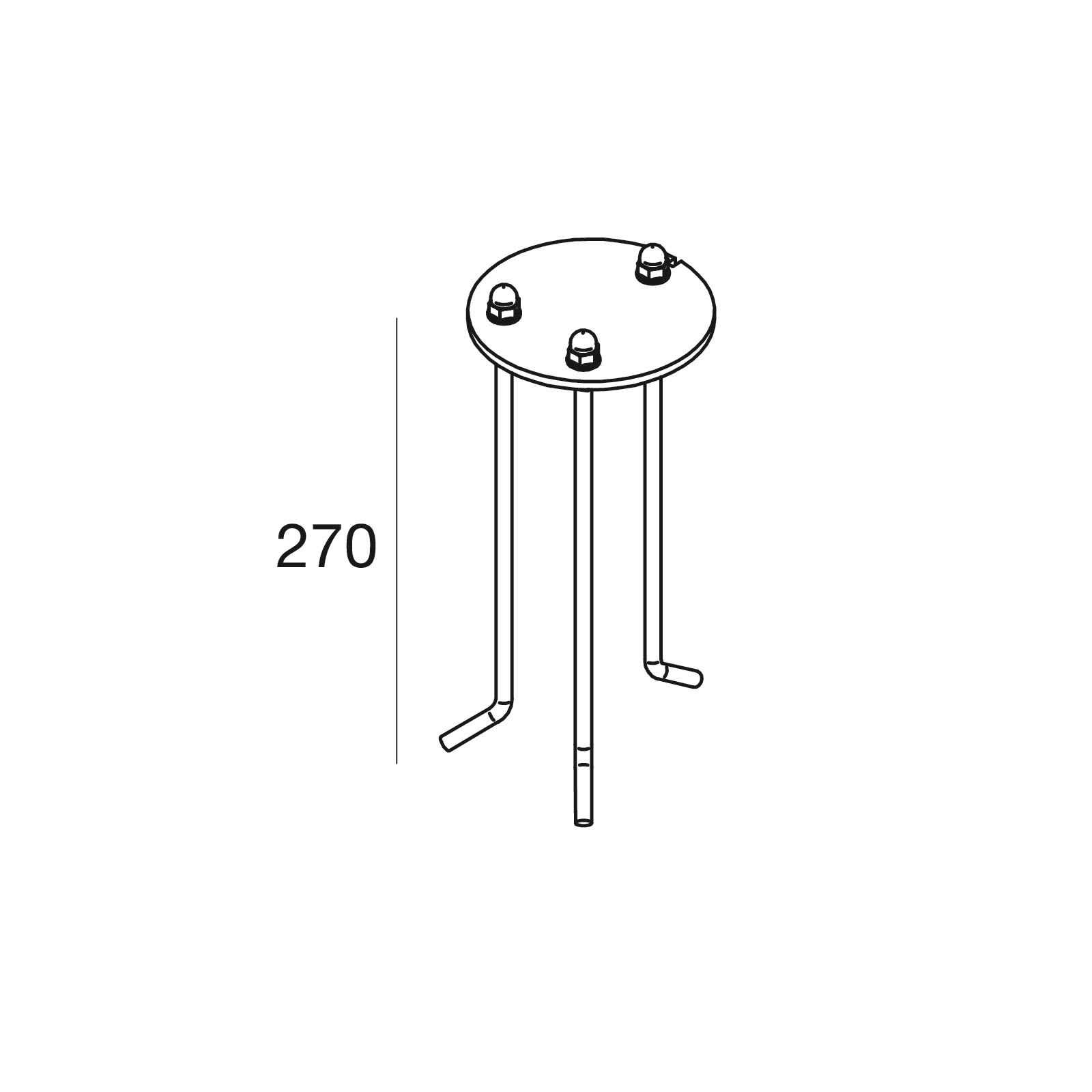 LINEA LIGHT (ILED) - ILD59950 PILOS KIT TIRANTI FISSAGGIO C/DIMA
