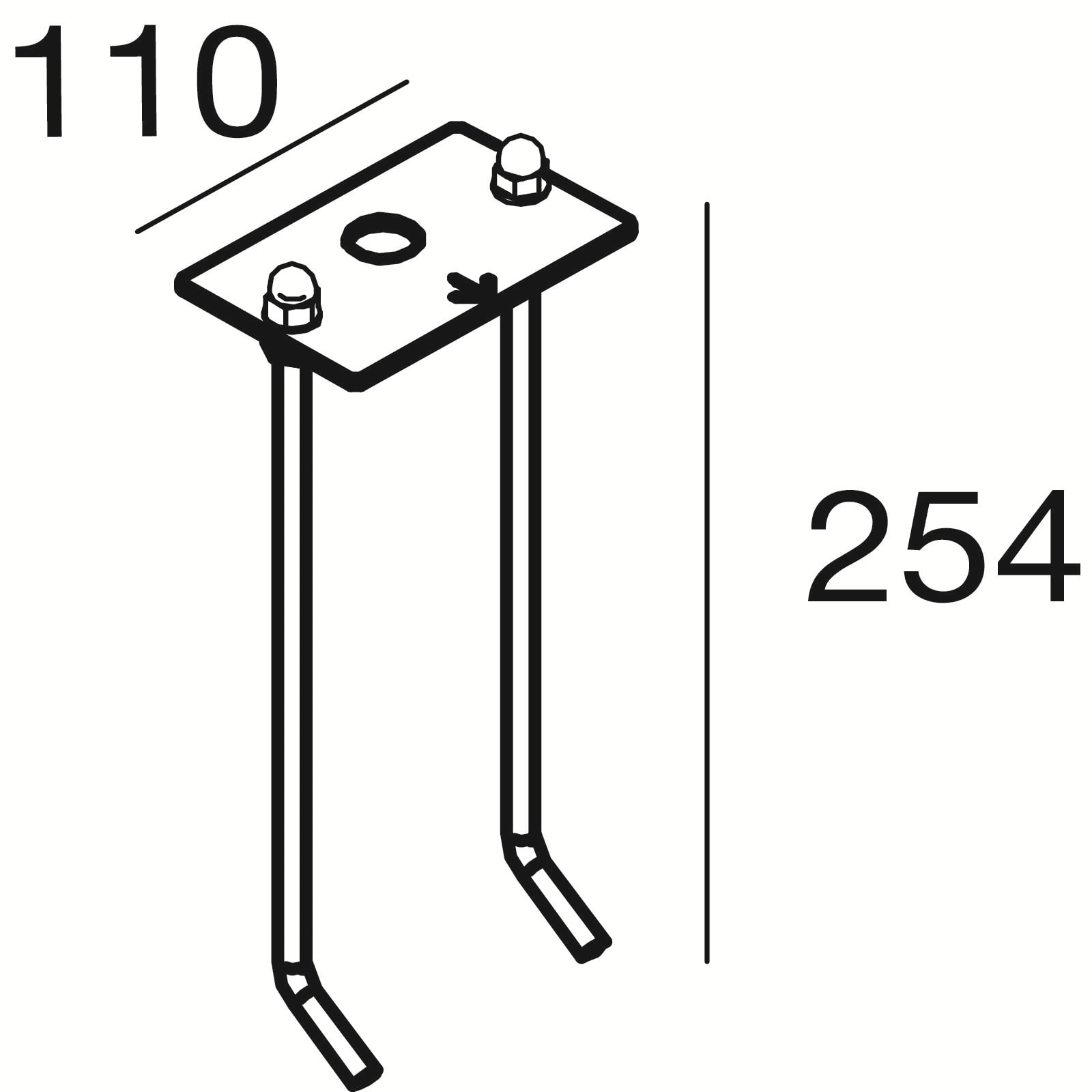 LINEA LIGHT (ILED) - ILD64210 KIT TIRAFONDI PALETTO APACHE