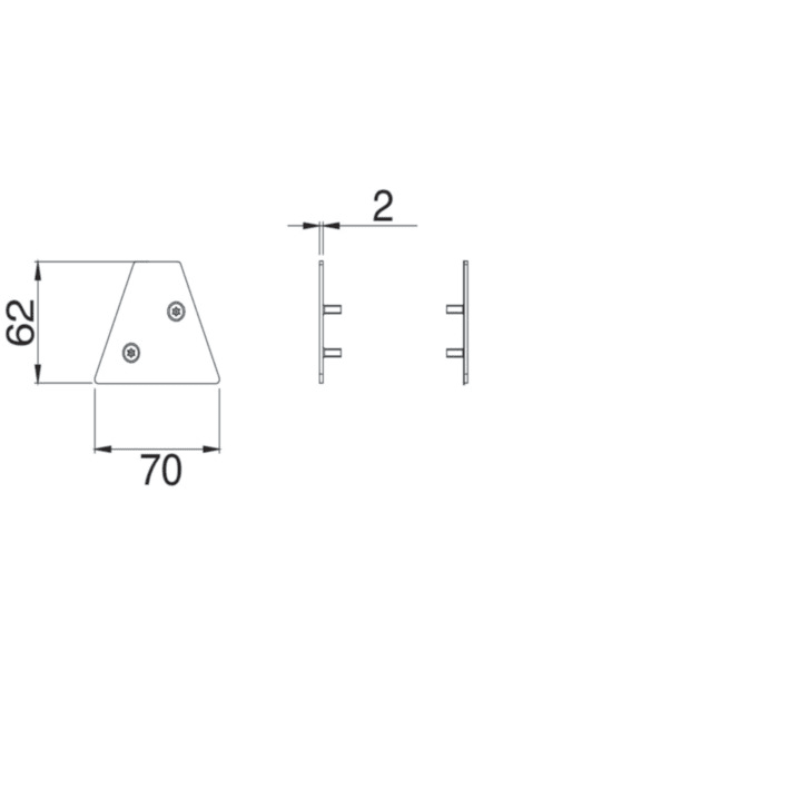 LINEA LIGHT (ILED) - ILD64641 DIRIGO KIT TAPPI DI CHIU.GR.7021 GO