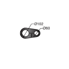 LINEA LIGHT (ILED) - ILD98184 ACCOPPIATORE SINGOLO 101/60 RAL7016