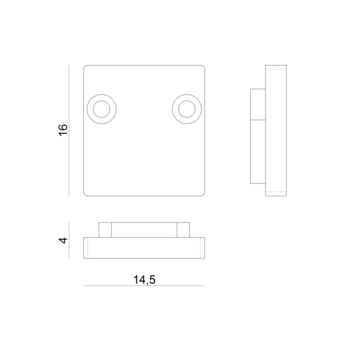 LINEA LIGHT (ILED) - ILD98918 KIT TAPPI IN PLASTICA 2PZ.BIANCHI