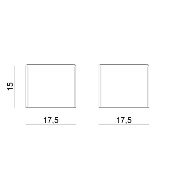 LINEA LIGHT (ILED) - ILD99539 KIT TAPPI PER RUBBER 3D