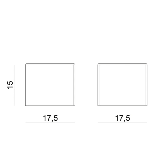 LINEA LIGHT (ILED) - ILD99539 KIT TAPPI PER RUBBER 3D