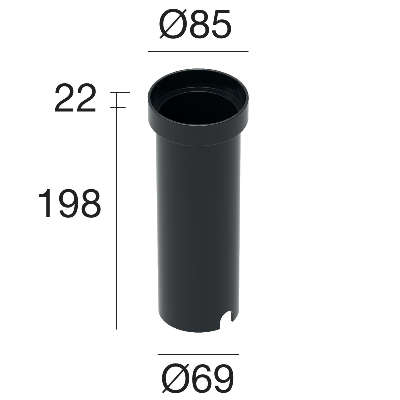 LINEA LIGHT (ILED) - ILD99652 CONTROCASSA ABS ORMA D.154X75 MOLLE