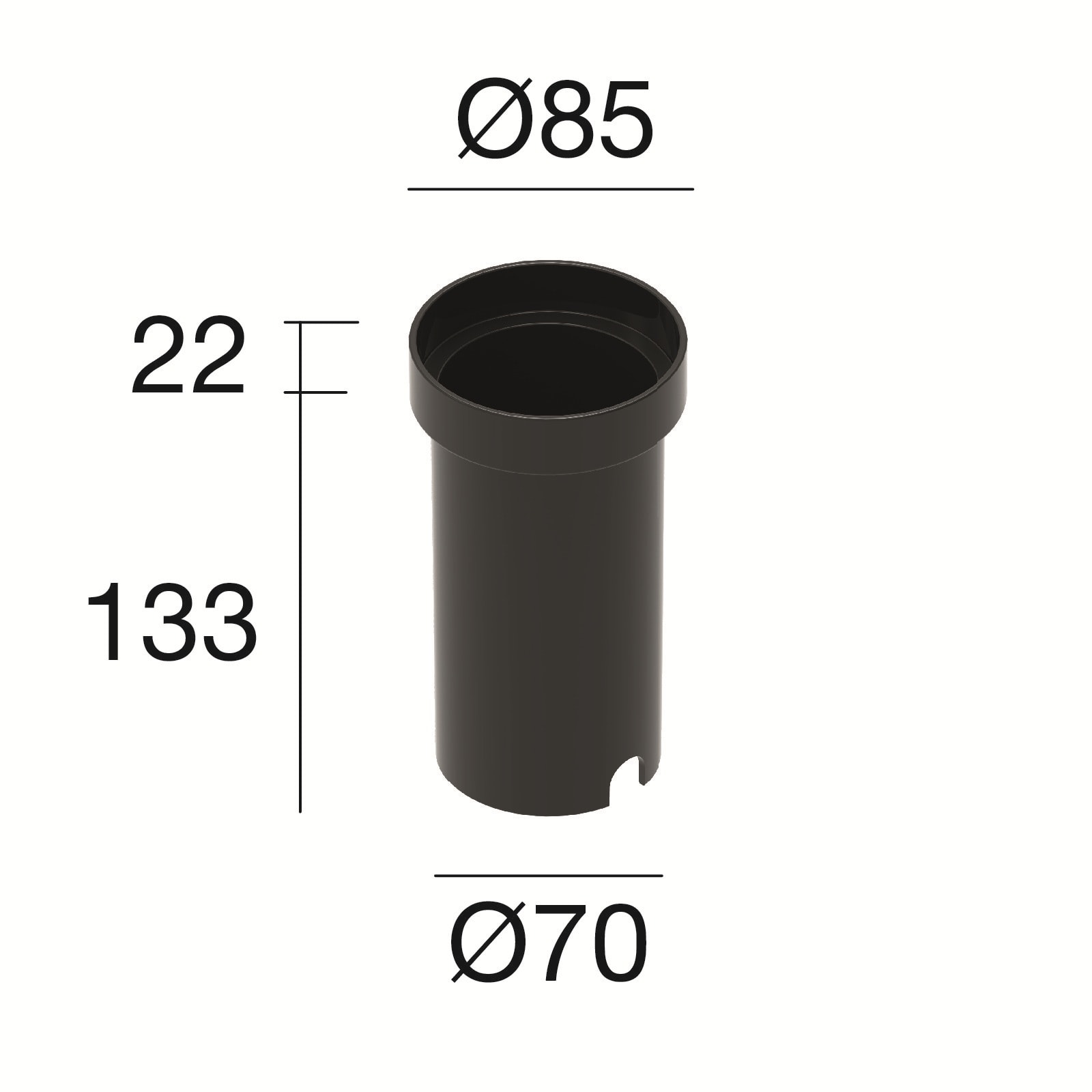 LINEA LIGHT (ILED) - ILD99680 CONTROCASSA SUELO 8W S/DRIVER H.155
