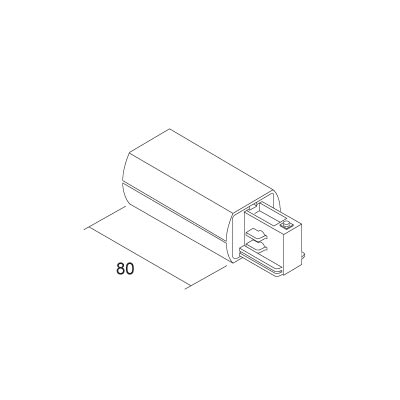 ELCOM SRL - EOW7602-10-W30 CONNETTORE ALIMENTAZIONE LKM TONDO DX NE